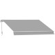 Tenda da sole elettrica di design colore grigio cenere larghezza 300 cm